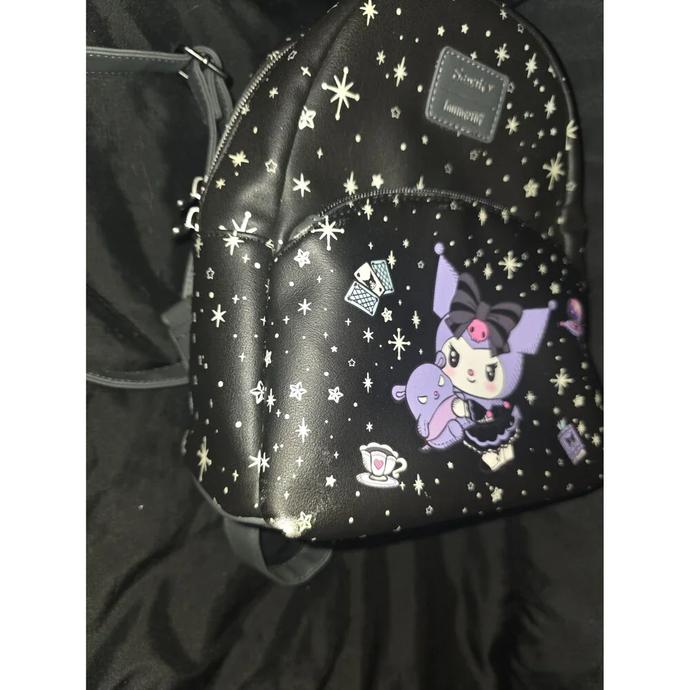 Loungefly Sanrio Hello kitty Kuromi mini backpack bookbag purse tote!